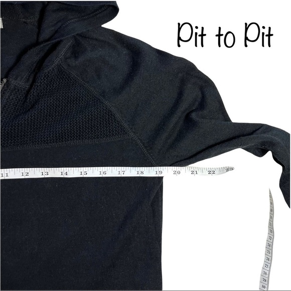 Eddie Bauer Casual Black Hooded Full Zip Up Sweater Jacket Size Large - Picture 13 of 17